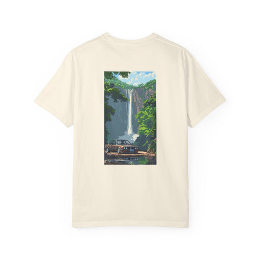 BMW Vintage Graphic Tee | Scenic Waterfall Beach
